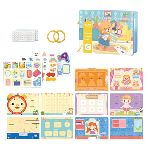 Quiet Activity Books, Sensory Learning Toys for Toddlers and Babies, Interactive for Fine Motor Skill Development, Educational T