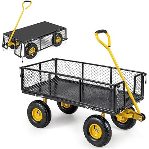 COSTWAY 3 in 1 Utility Garden Cart Cover