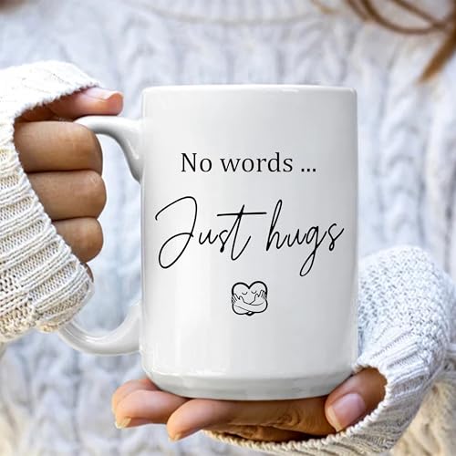 Taza de cerámica 15oz No Words Just Hugs miniatura 5