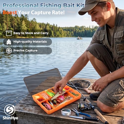 ShinHye Fishing Lures Kit de Pesca 193Pcs Accesorios y Caja de Aparejos miniatura 2