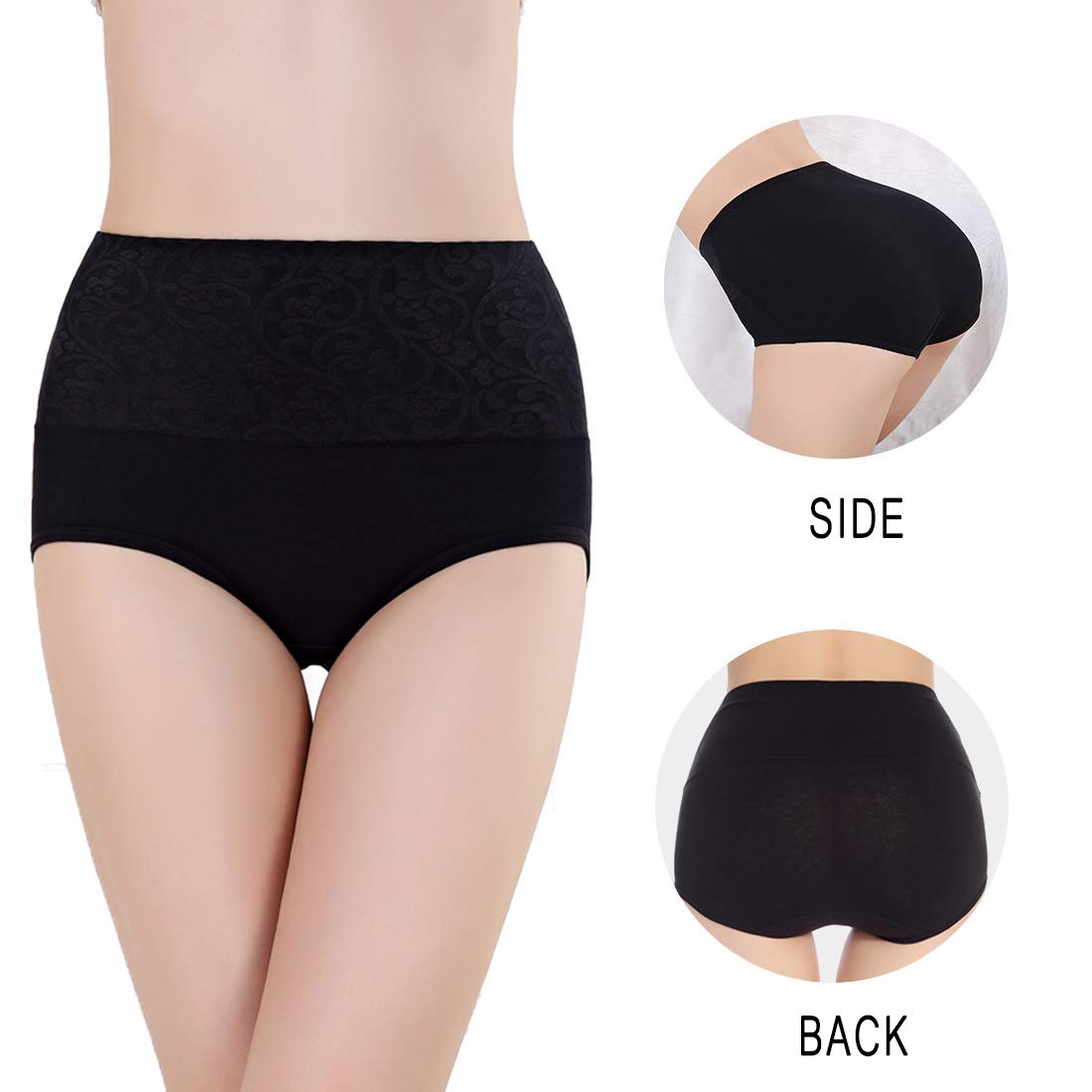 Misolin Vita Alta Slip da Donna Controllo della Pancia Mutande in Cotone Culotte