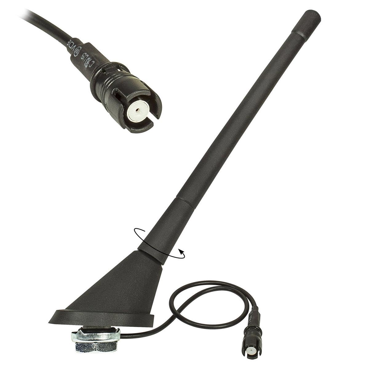 Base D'antenne Pour Fiat 500 Et Panda 2004-2011 - Connecteur Mâle De Remplacement - 11