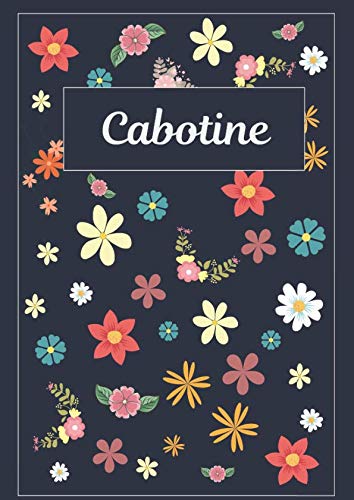 Cabotine: Agenda Personnalisé | Journal | 120 pages | A4 | Blanc | Idées Cadeaux