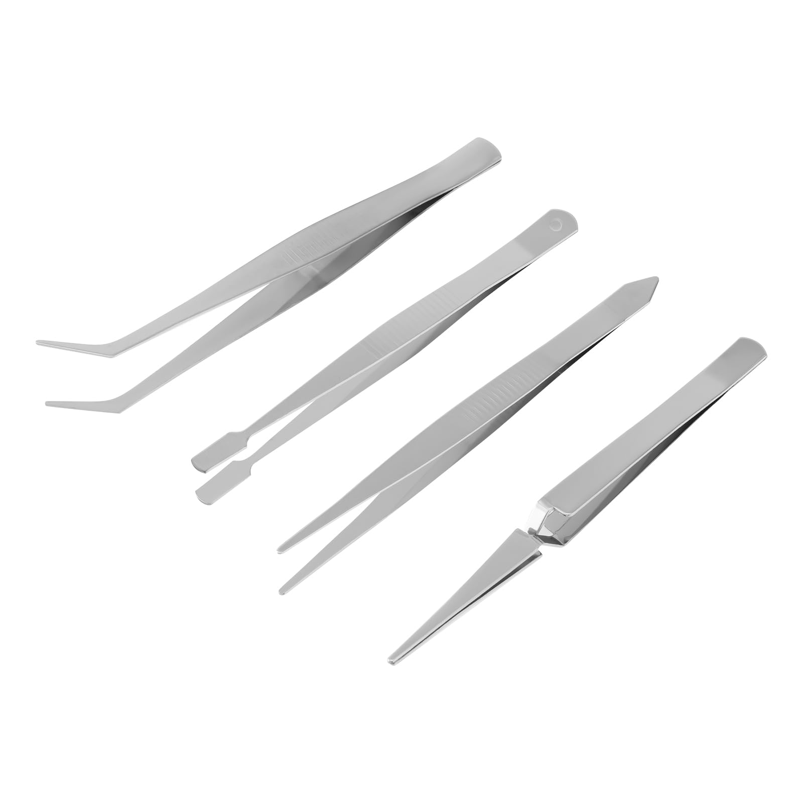 SPARTA Stainless Steel Tweezers, 4 Pieces (9148455)