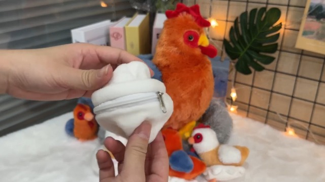 Juguete de pollo de peluche personalizado de alta calidad al por mayor para regalo