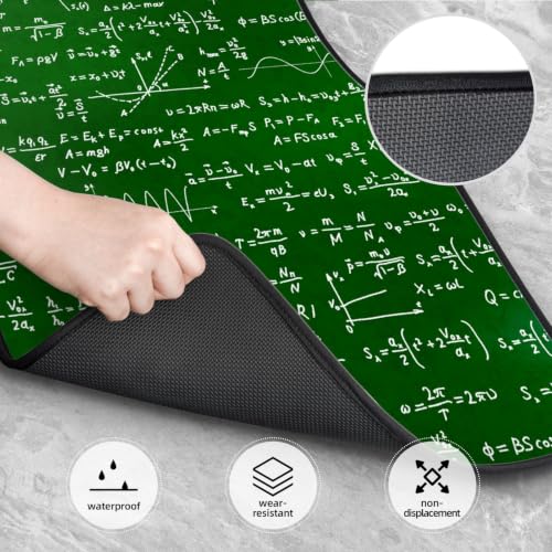 Alfombrillas de neopreno con ecuaciones para coche juego de 4 piezas antideslizantes 4