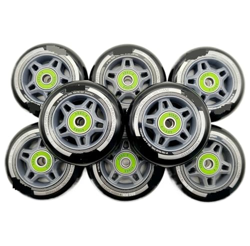 MOHUIED Inline Skate Rollen 8 Stücke Roller Rad Skate Rad 80mm 80A 80x24mm...