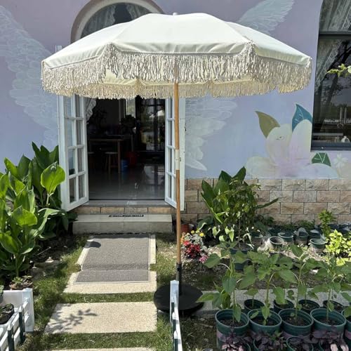 Sombrilla de jardín 2,1m con protección UV para balcón 3