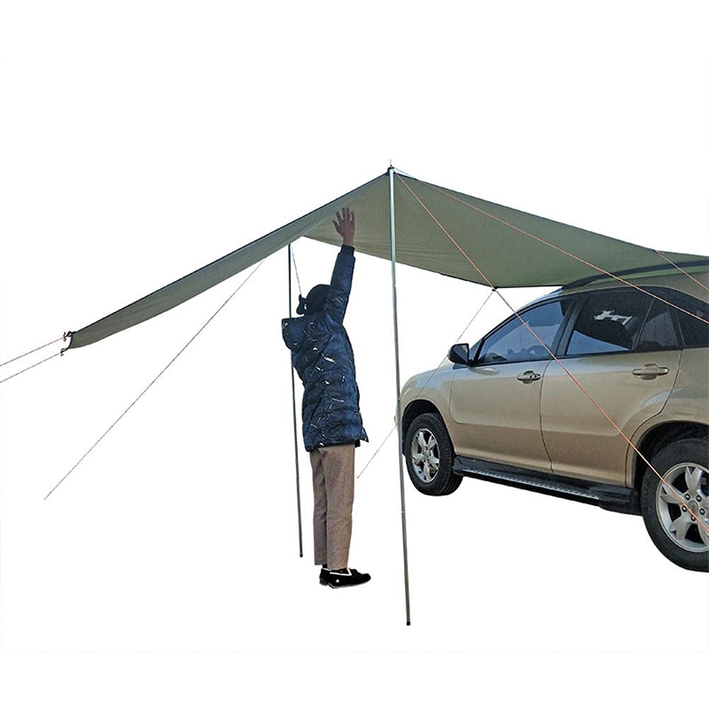 Srliya Tente de Camping pour SUV avec Auvent Latéral et Extension Arrière - Coffre de Voiture et Remorque Portable pour Voyage