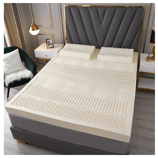 KUSOLE Materasso in Lattice Naturale 100%, Materassi in Lattice Ventilazione dei Pori a Nido d'Ape, Materasso Lattice Antiacaro e Insetto, Singoli e Matrimoniali 180x200x7.5cm