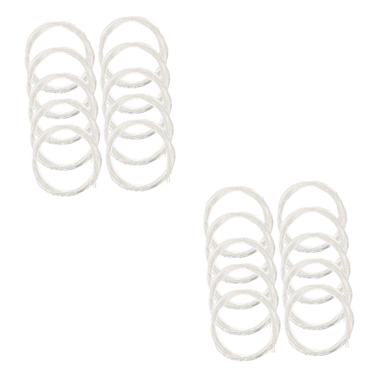 Abaodam 20confezioni Pacchetti Per Chitarra Folk Nylon Set Per Chitarra Rivestimento e Elettroplaccato Accessori Per Musicisti e Appassionati