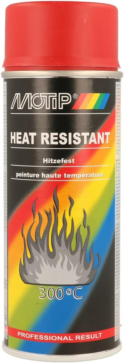 Motip Heat Resistant Spray Paint - Red - 400 ml