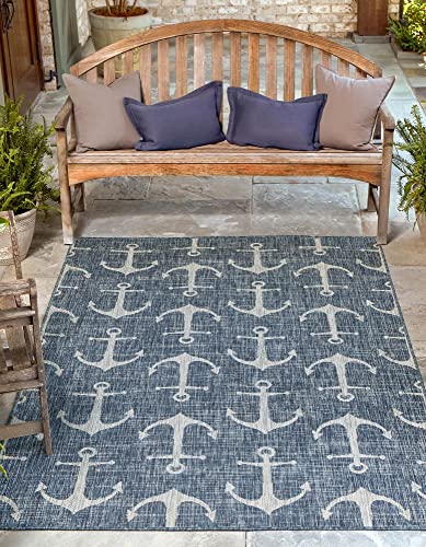 Tapete decorativo Unique Loom Outdoor Coastal 73x49 in miniatura 1