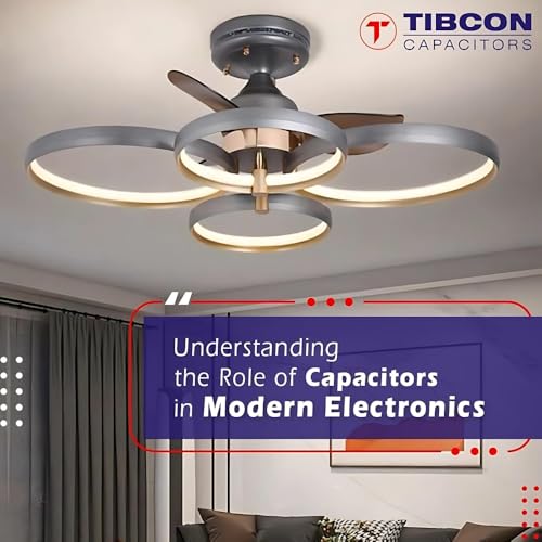 Image of Tibcon Original 2.5MFD 220-240V-440VAC Oil Filled Fan Capacitor Fix Slow Fan Instantly, Boost Speed for Ceiling,Table,Pedestal,Wall,Exhaust&Cooler Fans,High RPM,EnergySaving,ISICertified,Easy Install