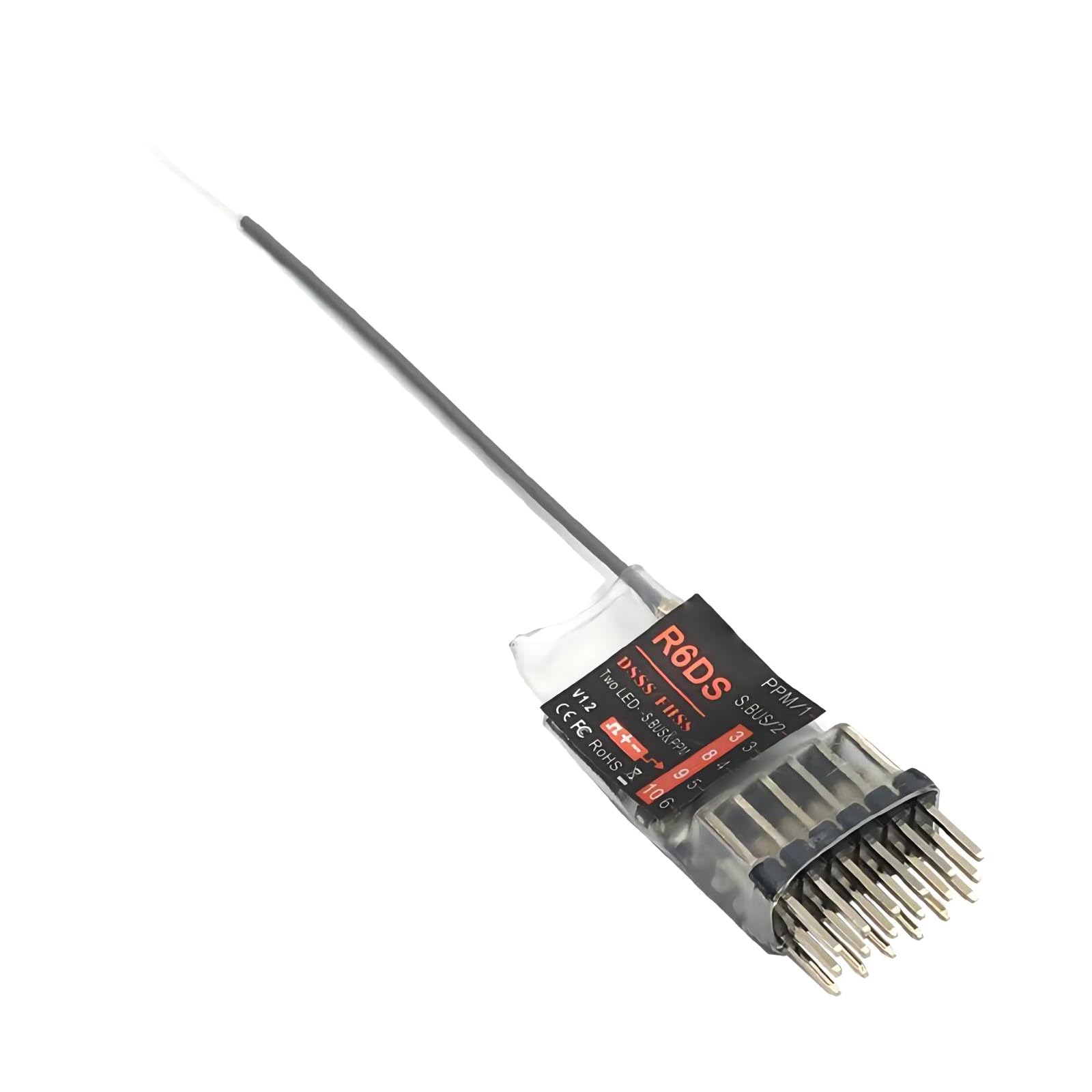 R6DS 2.4G 6CH DSSS & FHSS Réponction Télécommande pour Le Récepteur RadioLink AT9 AT9S AT10 Prise en SBUS PPM PWM Remote Control Receiver