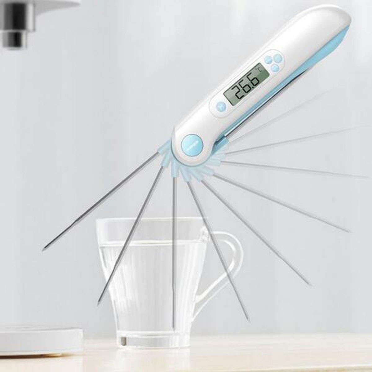 XINGYU Termómetro, medidor de Temperatura del Agua, termómetro para Alimentos horneados, Cocina, Agua, Temperatura, Leche, Temperatura, Aceite, Temperatura, Alta precisión, sonda para