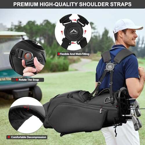 uniHimal Premier 14-Way Stand Bag Black