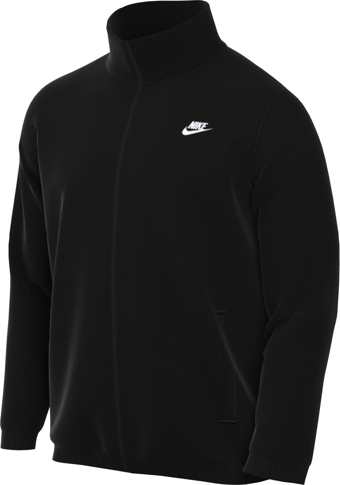Nike Club Men's Knit Jacket (Black/White, FQ3426-010) Size X-Large