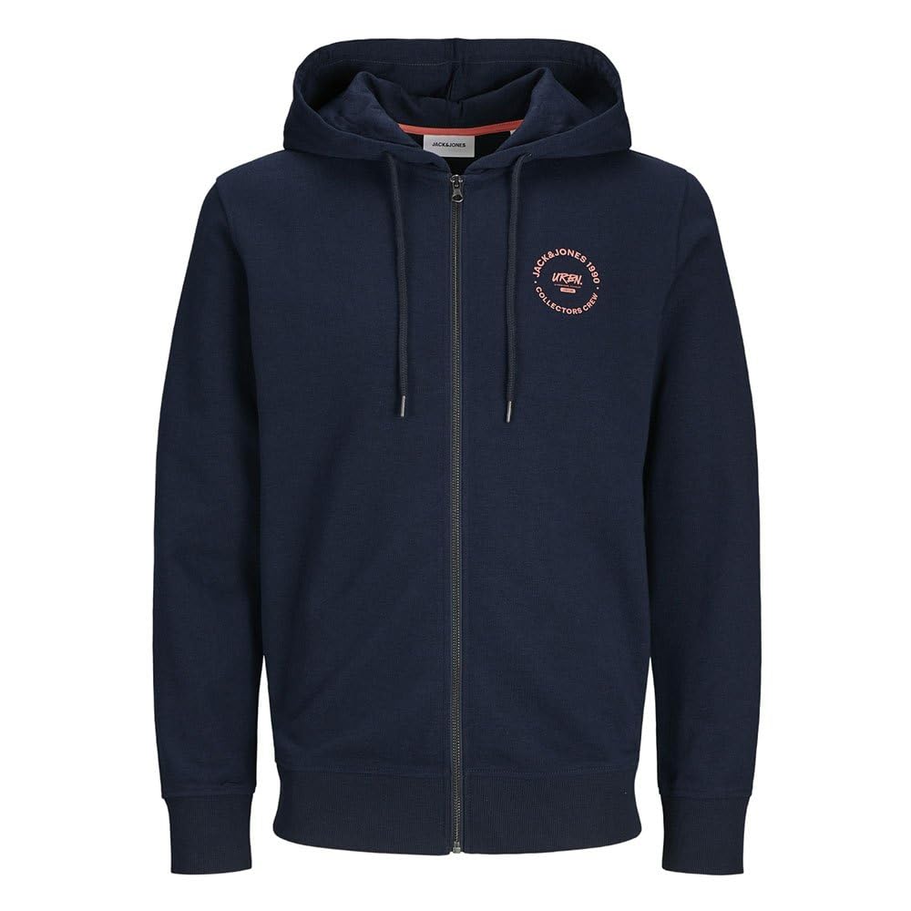 JACK & JONES JJSIMON Sweat Zip Hood, Sky captain, S