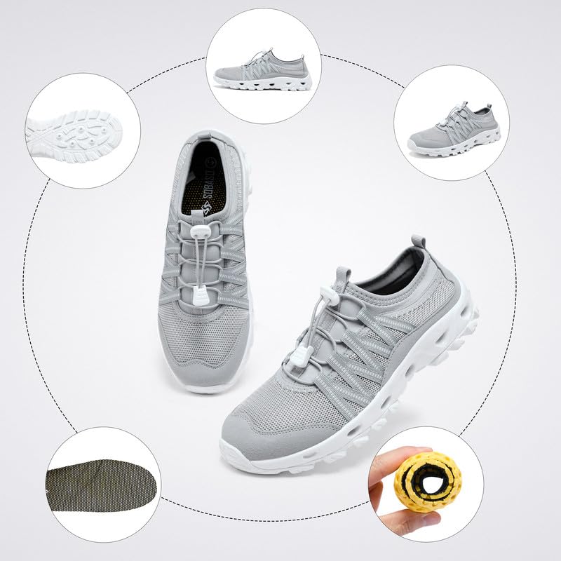 Image of SOBASO Water Shoes Quick Dry Lightweight Swim Shoes for Men Ideal Hiking Water Shoes Fishing Shoes River Shoes Beach Shoes Men Durable Comfortable Design
