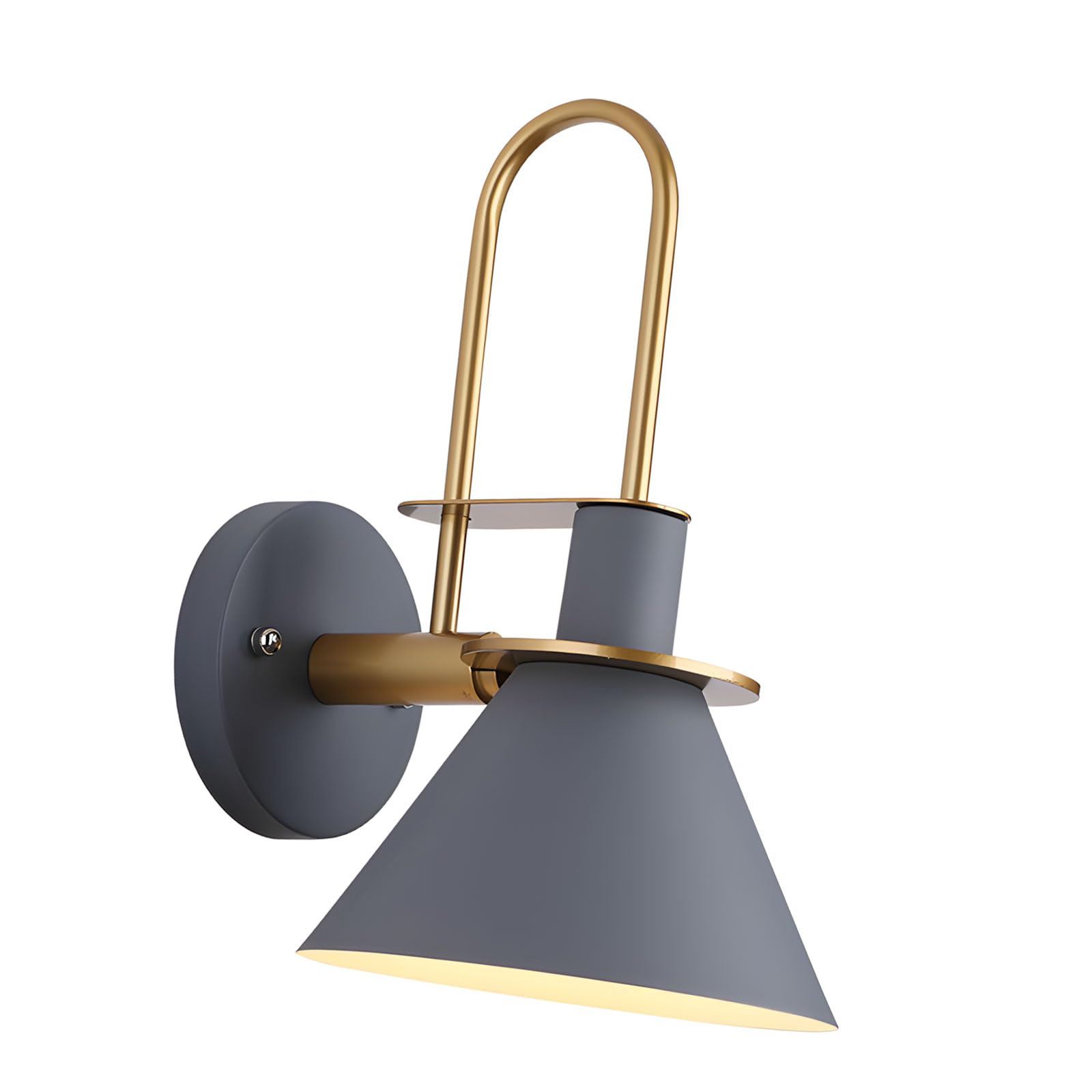 Jazuaiao Modern Wall Sconce Iron Construction Simple Installation Bedside Lighting Solution Hotel Cafe Living Space Decorating Simple Wall Lamp