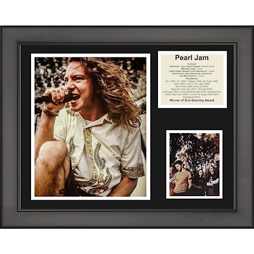 HOFSM.COM Hall of Fame Sports Memorabilia Framed Pearl Jam Band Discography 11