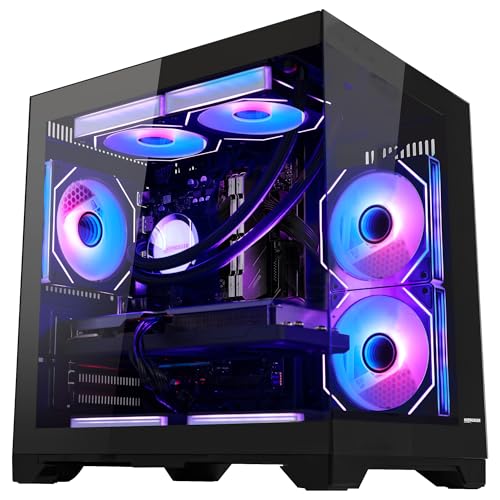 HOENGAGER Panorama Gaming PC Desktop AMD Ryzen 5 9600X 6-Core