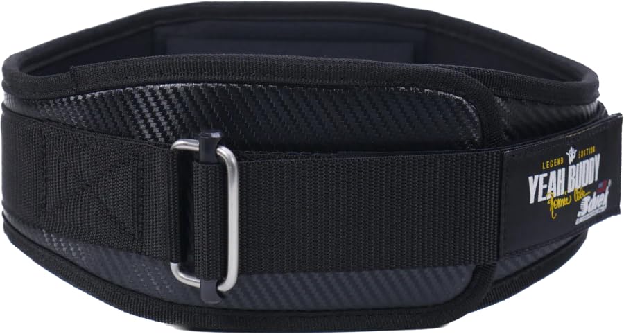 Schiek Sports Ronnie Coleman 4006 Weightlifting Belt - Lumbar Support Weight Lifting Belt - Carbon Fiber and Nylon