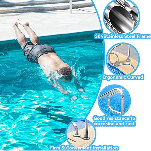 Barandal para piscina acero inoxidable 31.5 x 31.5 in miniatura 4