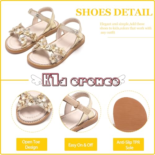 Image of Kiderence Toddler Girls Sandals Little Girls Kids Summer Shoes Toddler Sandals