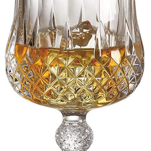 Image of 220 MLClassic Red Wine Glasses Set | Crystal Shine Wine Glass, Designed Crystal Wine Glass, Wine Short Glass (220ml) (Set of 02)