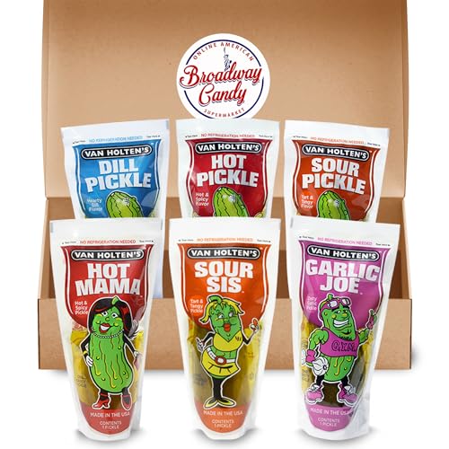 Van Holten's Gurken im Beutel Sortiment | 8er Pack von Broadway Candy | Je 1 Geschmack | Probierkollektion | Fettfrei, glutenfrei, keine Kühlung erforderlich – Bild 6