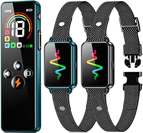 Blue Dog Traing Collar with Black Dog Shock Reciever 2 Dog Shock Collar with Remote for Large Medium Small Dogs