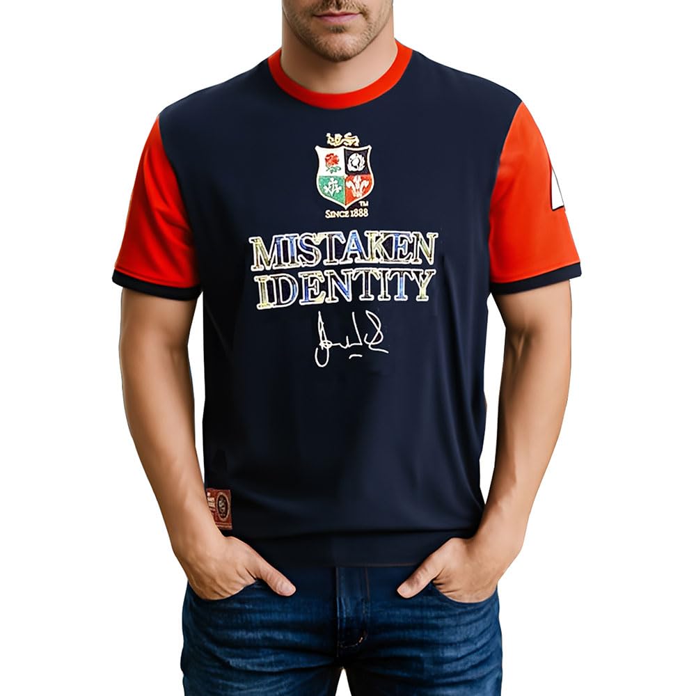 Doddie Weir Lions T-Shirt (UK, Alpha, S, Regular, Regular, Red)