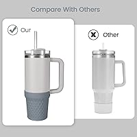 Vista 49 de Botas de silicona para Stanley, protector inferior de copa, accesorios para Stanley Quencher H2.0 FlowState Tumbler 20oz/20oz/30oz/Stanley Adventure
