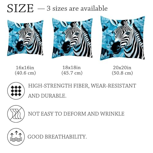 Housse de coussin 50x50 velours doux bleu pour protéger et décorer - 7