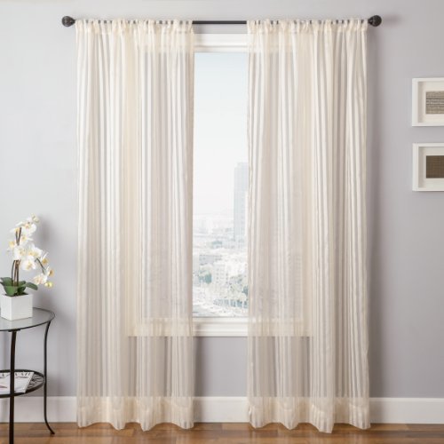 Diplomat Decor Dakar 96-Inch-Rod Pocket Panel, Cream #TOP1