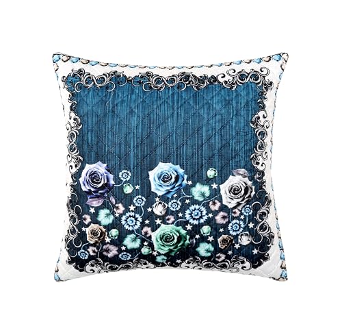 Image of BLUEDOT Home Decorative Floral Printed Cushion Covers Set of 5 (16x16 inches), Multicolor,CCN16