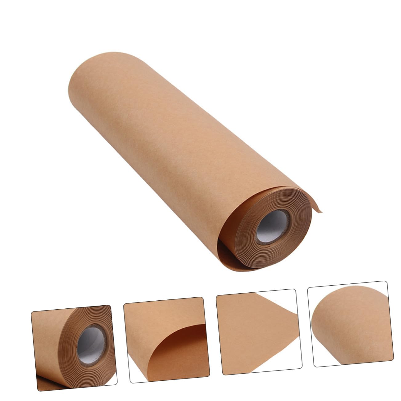 STOBAZA Rouleau de Papier Kraft Marron de 45 Cm X 30 M, Papier Décoratif Sûr Odeur pour Loisirs Créatifs DIY et Emballage Présent