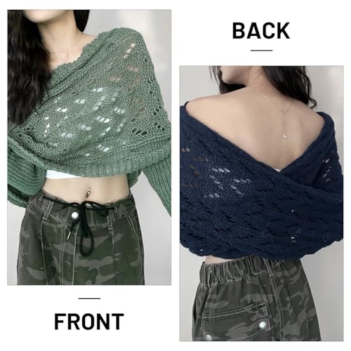 Multifunctional Scarf with Sleeves,Knitted Cable Wrap,Scarf with Sleeves Croche3