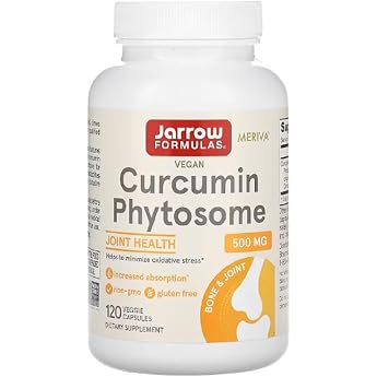 Jarrow Formulas - Curcumin Phytosome Meriva 500 mg for Better Bioavailability - 120 Capsules