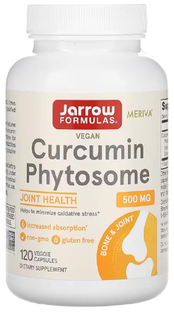 Jarrow Formulas - Curcumin Phytosome (Meriva) | 500 mg zur besseren Bioverfügbarkeit - 120 Kapseln
