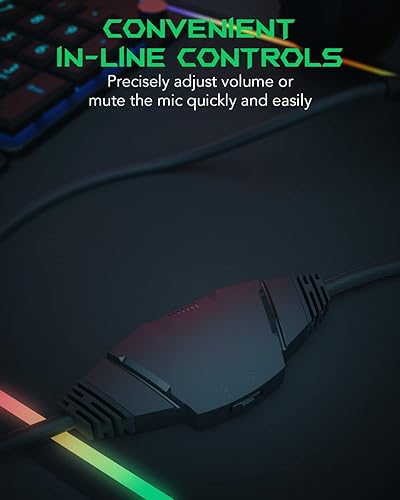 Miniatura 6 de Black Shark Auriculares con cable, micrófono ultra claro y flexible en la oreja, controladores dinámicos de 1.969 in, graves profundos en línea,