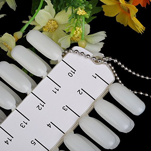 Andoer Camada dupla de cartão de cores para unhas Maquiagem Nail Art Prática de treinamento Gráfico