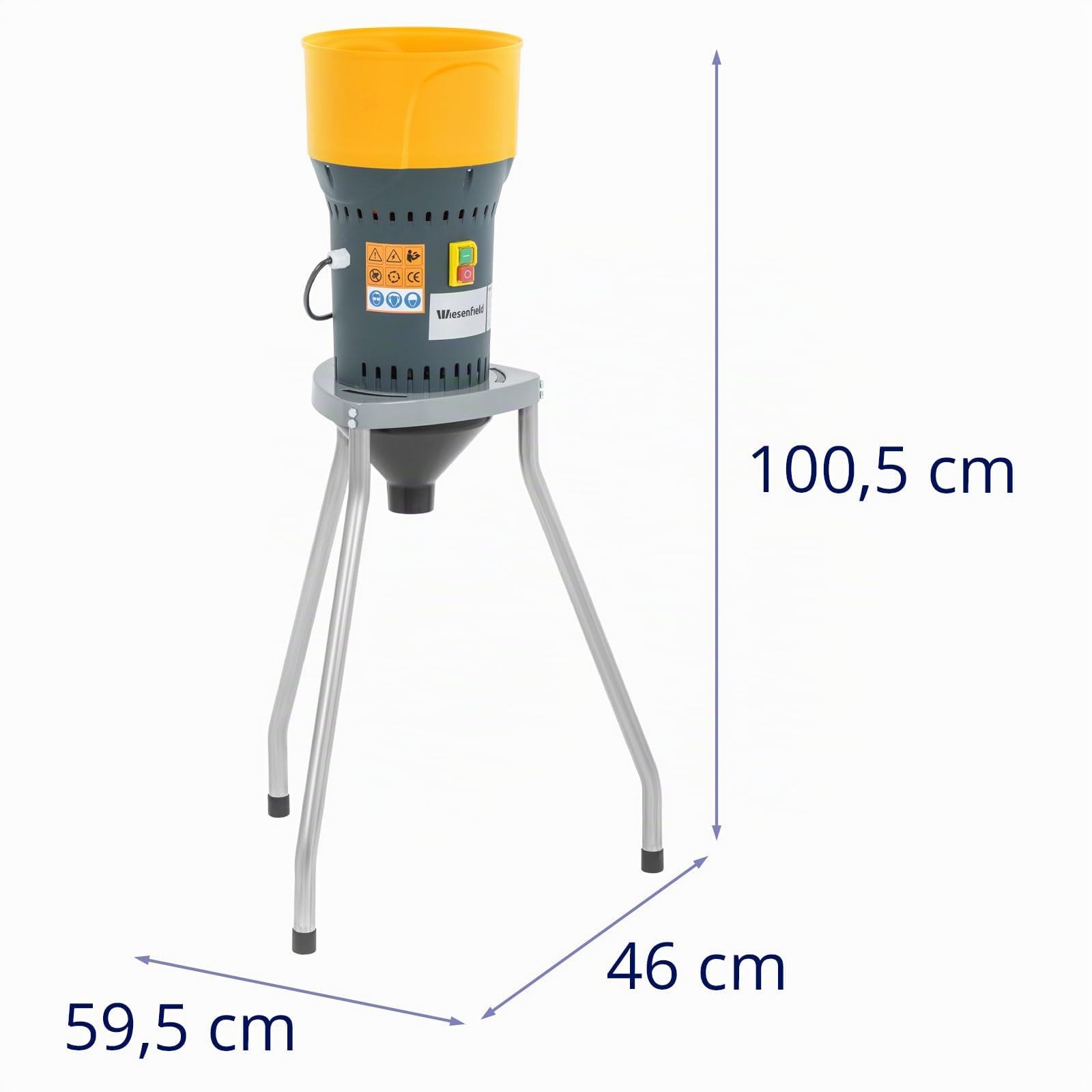Moulin à céréales électrique - 300 kg/h - 1 300 W - avec support Moulin à céréales professionnel Broyeur à céréales électrique Moulin à grains électrique -