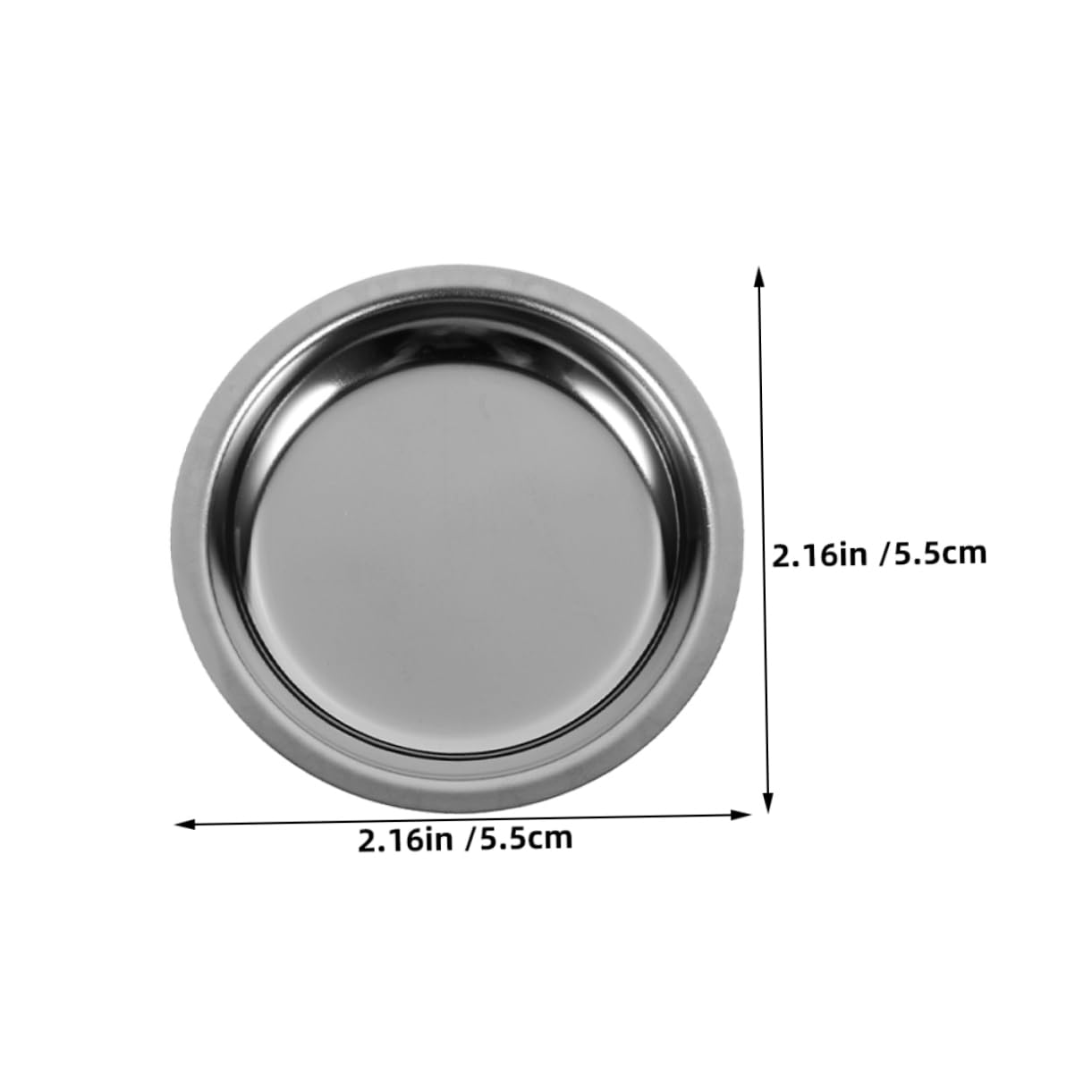Cabilock 2pcs Stainless Steel Tea Bag Dish Round Tray for Drinks Wine Bottles and Teacups Easy to Clean Versatile Tea Drip Tray for Home and Kitchen Use