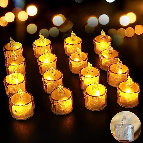 La mejor comparación de Velas Led - los preferidos. 44 Velas LED sin Llama, MCSWKEY 24 Velas de Té de Luz LED Electrónicas Realistas a Batería, Velas de Luz LED de Cristalina Simulada de 3.8 x 5cm, Velas de Luces LED Impermeable...