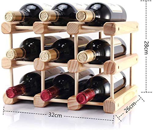 Range-bouteilles bois massif simple pour organiser vos bouteilles