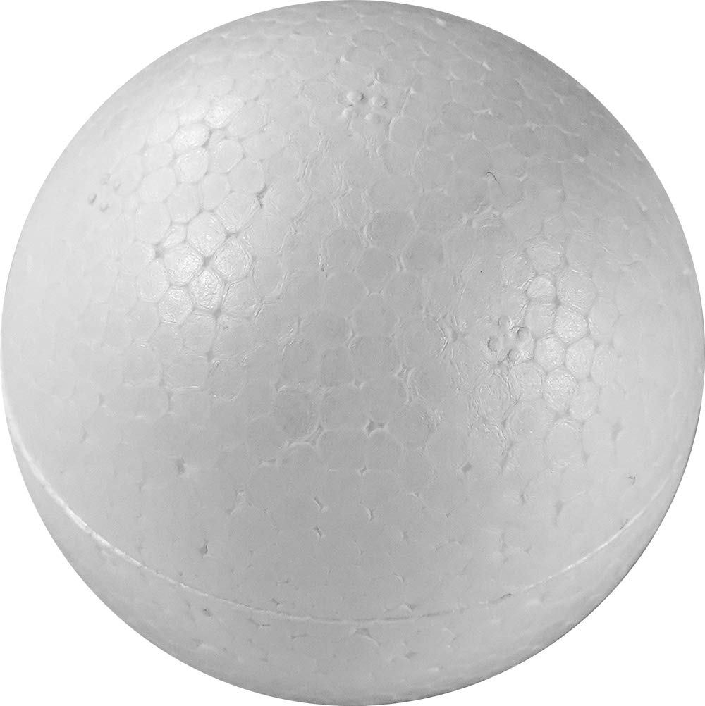 MCE-Commerce Palline di polistirolo 40 mm 100 Pezzi, EPS, Bianco, 4 cm