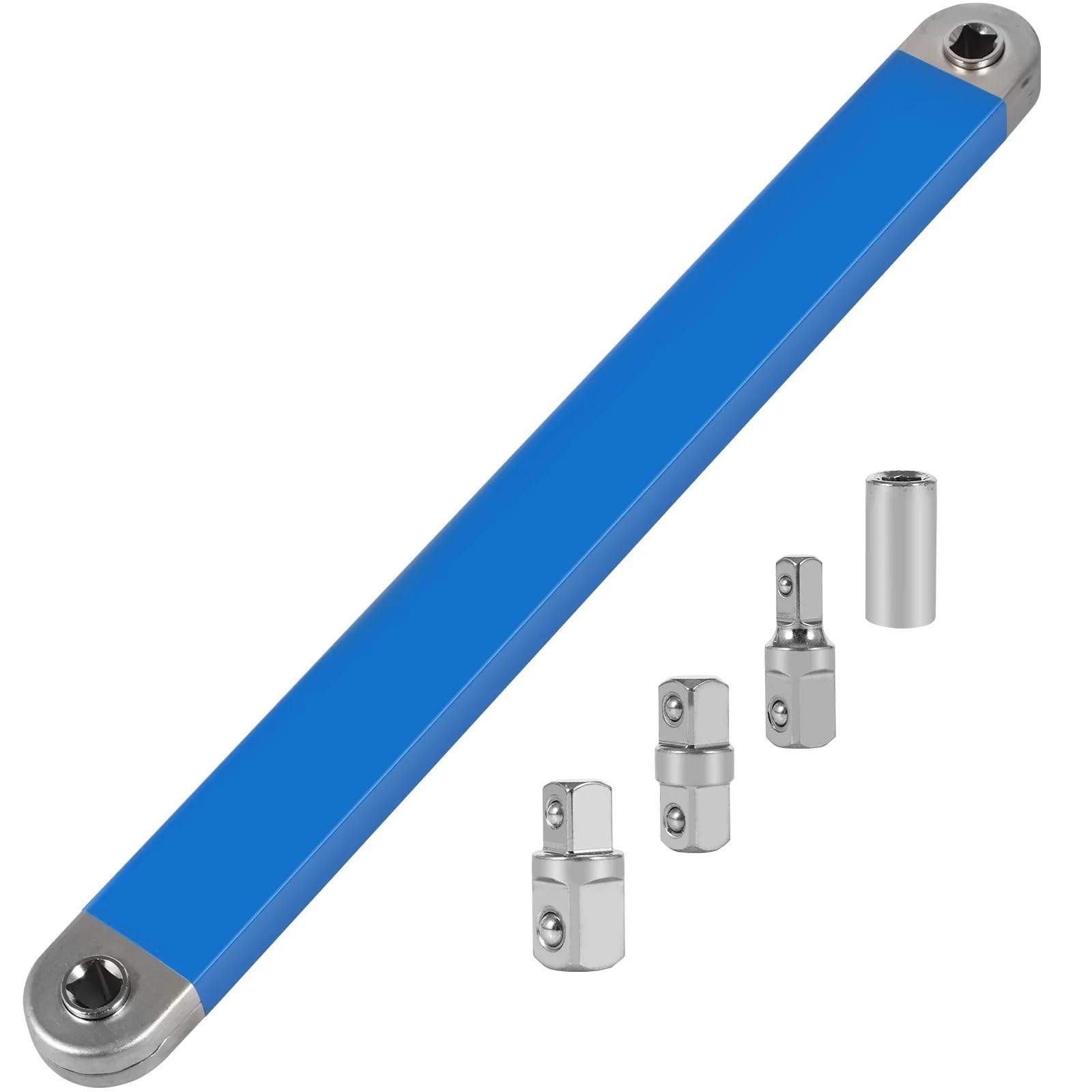 Ualxpao Blue Offset Wrench Offset Extension Wrench High-Carbon Steel 15.4Inch Impact Socket Ratchet For Tight Spaces For Automotive Repair(Blue)